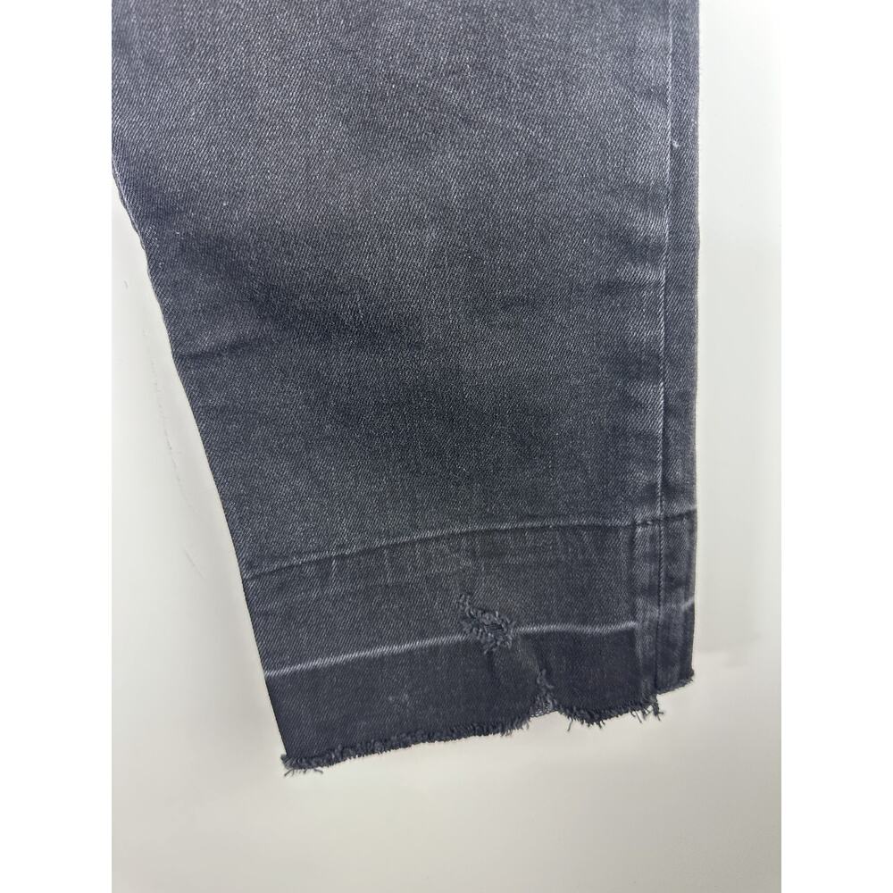 GAP High Rise Cheeky Straight Jeans Raw Ankle Absolute Black Size 29 8 Petite 8P - Picture 6 of 12